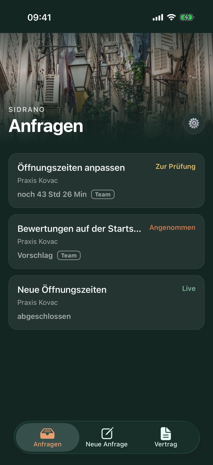 iPhone: Alle Anfragen mit Status und Frist