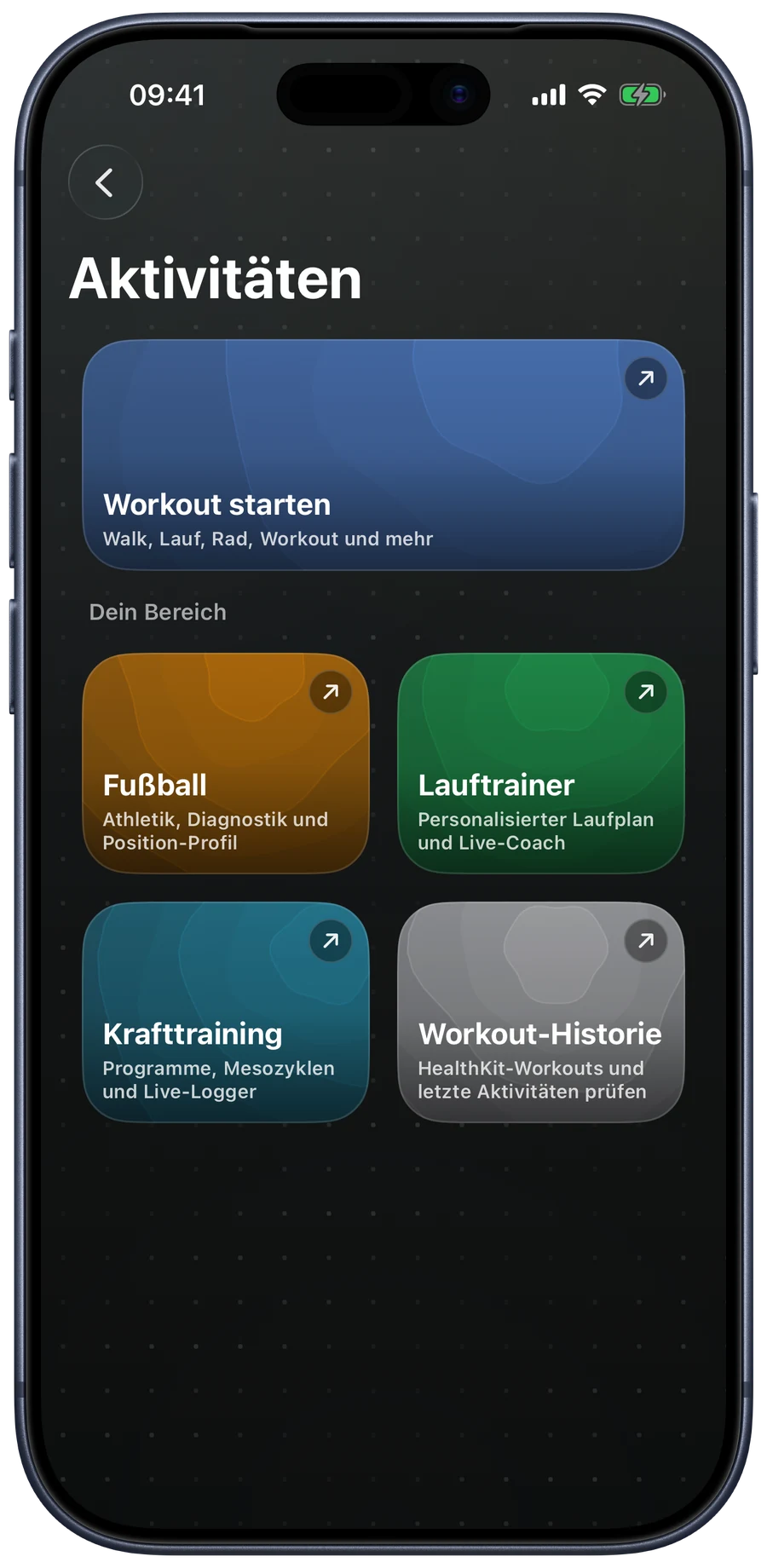 iOS-App für Gesundheit und Training