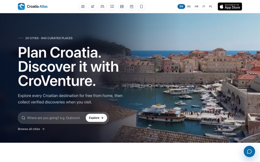 CroatiaAtlas, Reiseführer für Kroatien